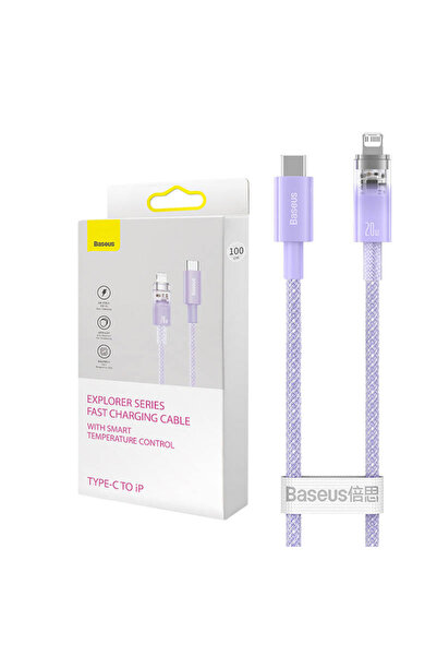 Baseus USB-C to Lightning Explorer Series Fast Charging Cable 1m, 20W (purple)