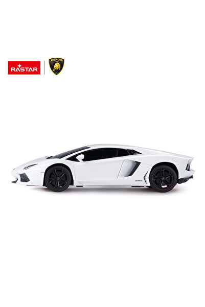 Rastar MASINA CU TELECOMANDA LAMBORGHINI AVENTADOR ALB CU SCARA 1 LA 24