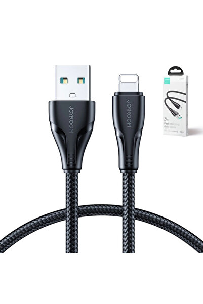Joyroom Cablu USB - Lightning 2.4A Surpass Series 1.2 m negru (S-UL012A11)