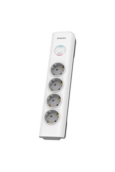 Philips Prelungitor cu protecție la supratensiune, 4 prize, 2m