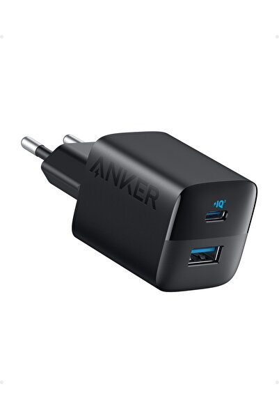 Anker Power adapter 323, 33W, USB-C, USB-A, Black
