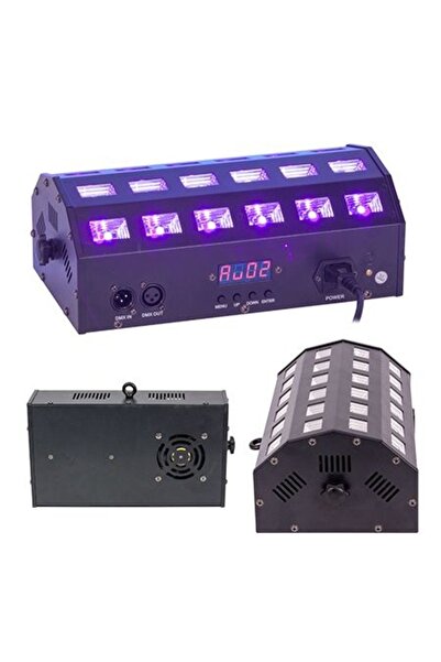 Ibiza Light Proiector LED 2 în 1 alb și UV 24 x 3W cu DMX