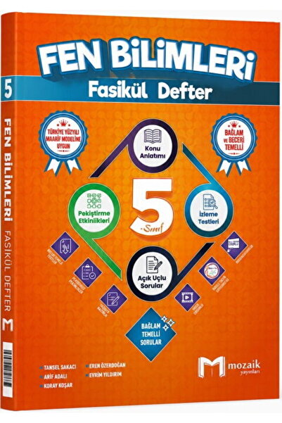 Mozaik Yayınları 5. Sınıf Fen Bilimleri Fasikül Defter 2027