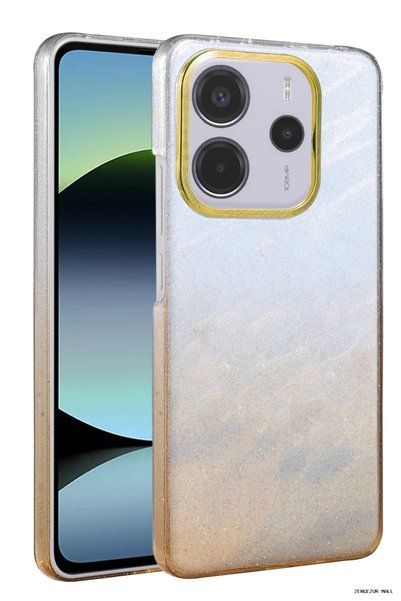 New Face غطاء لامع لهاتف Redmi Note 14 4G من ZNGZRMLL - (185519) تيتانيوم صحراوي