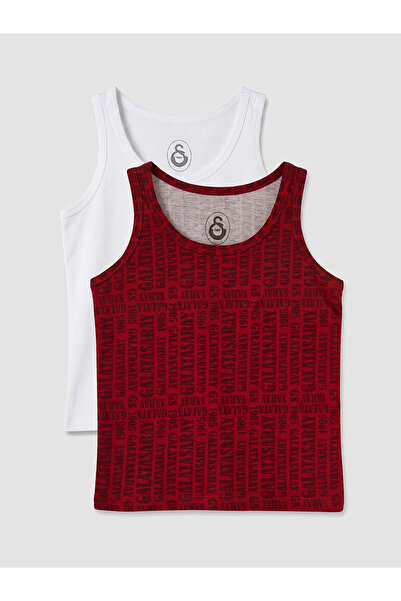 LC Waikiki Lcw Kids Red Galatasaray Printed Boys' Undershirt 2-Pack