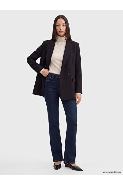 LC Waikiki Trendlucky Flare Women's Jean Pants with Difference in Color