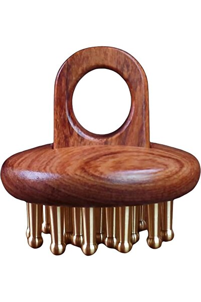 Yelajoy Meridians Massage Brush Set, Brass-Toothed Gua Sha Massager with Esse...