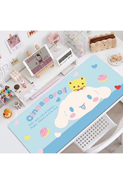 synshop Slatki zec Cinnamoroll uzorak plavo-bela 67x30cm velika podloga za st...