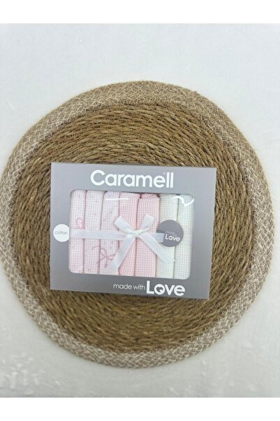 Caramell Patterned Baby Mouth Wipes, Pack of 7