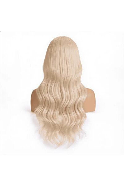 Belora Perucă lungă ondulată, blond deschis , 72 cm
