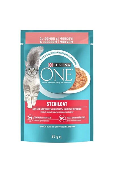 Purina One Sterilcat, Somon și Morcov, 26 x 85 g