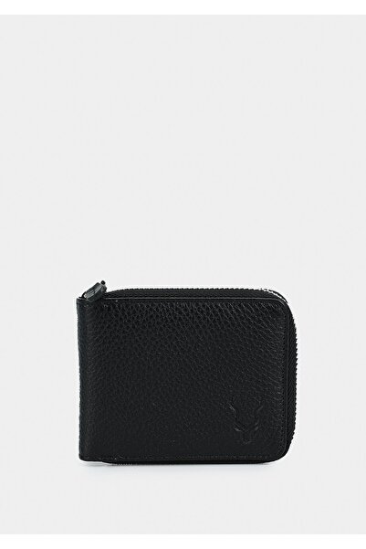 Carrera Μαύρο δερμάτινο πορτοφόλι CAR901 Black Flother