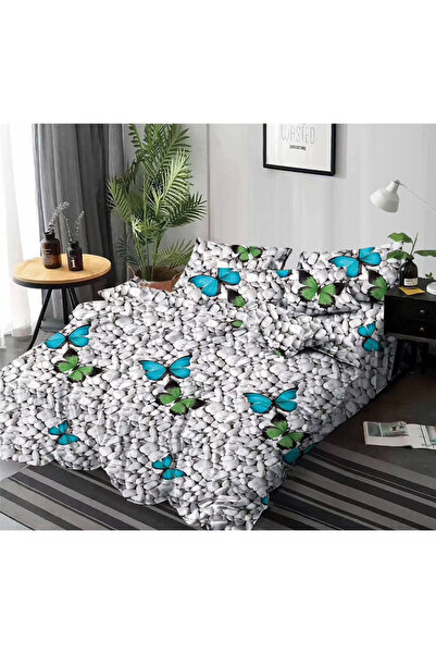 Pucioasa Set Lenjerie Pat Matrimonial, Finet Pucioasa, 4 Piese, Cearceaf Pat ...