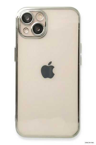 New Face Zngzrmll iPhone 13 Case Silicone with Lens (190439) - Silver