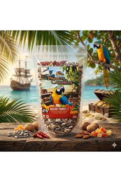 MyPetShop FARMLAND Parrots of the Caribbean Premium Parrot Food for Macaws & ...