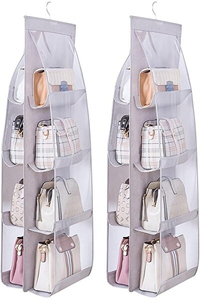 GENERAL Mikacoz Closet Hanging Handbag Organizer, Purse Storage Holder with 8...