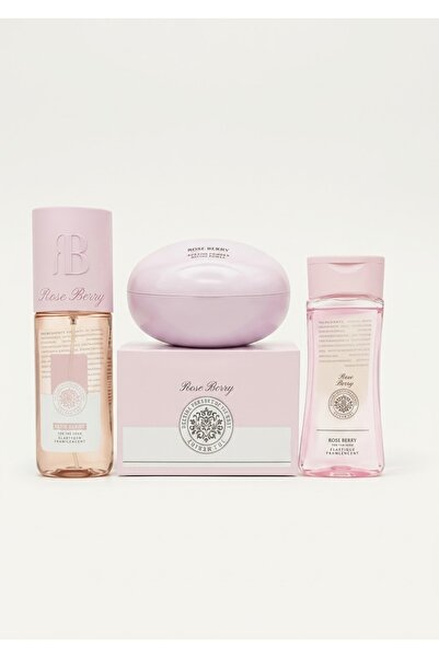 roseberry مجموعة روز بيري للعناية بالجسم والعطور - 3 قطع
