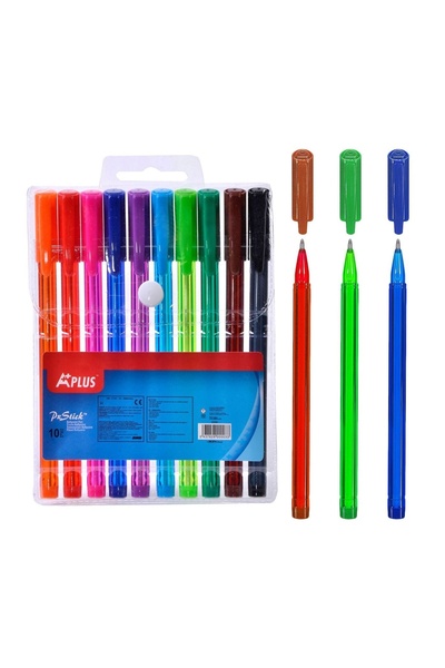 OEM Set pixuri ballpoint pentru școală și birou, 10 bucăți – scriere clară și...