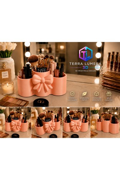 TERRA LUMERA 3D Bowknot Makeup Organizer