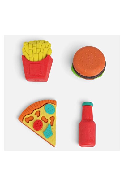 OEM Set radiere 3D pentru copii, 4 bucăți – fast-food, model 3D
