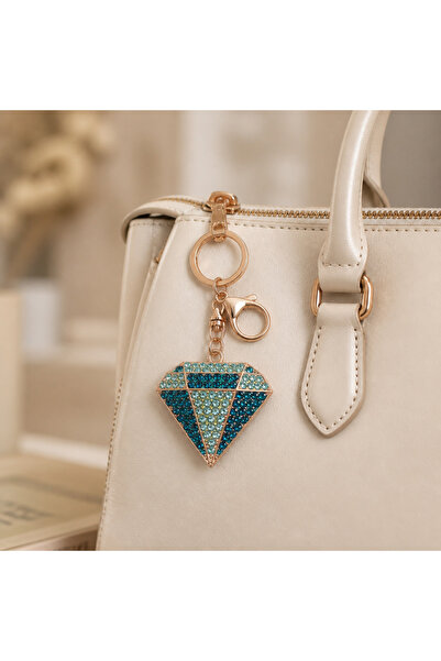 Metal Taşlı Anahtarlık Diamond