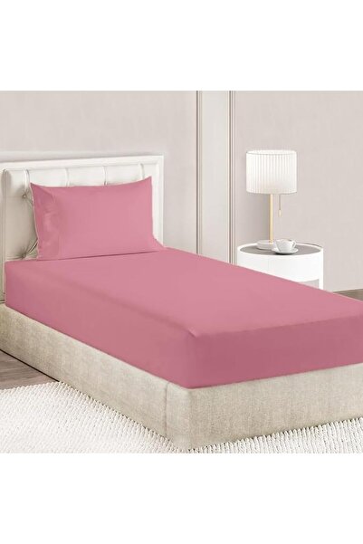 GENERAL Luxury Striped Deep Pocket Bed Sheet and Pillowcase Rose, 2 Piece Set...