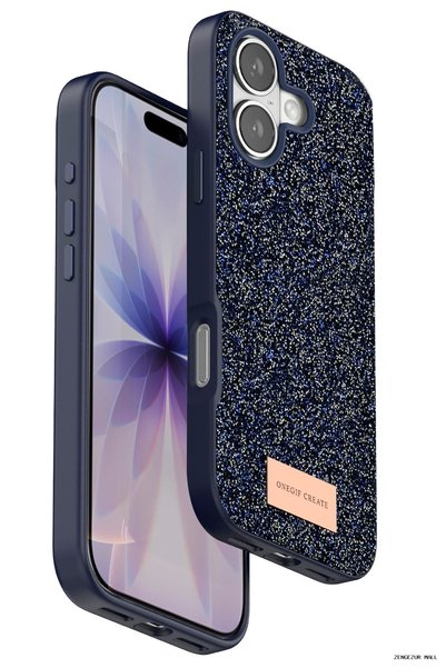 ONEGIF Zngzrmll iPhone 17 Bright Silvery Cover (200249) - Blue