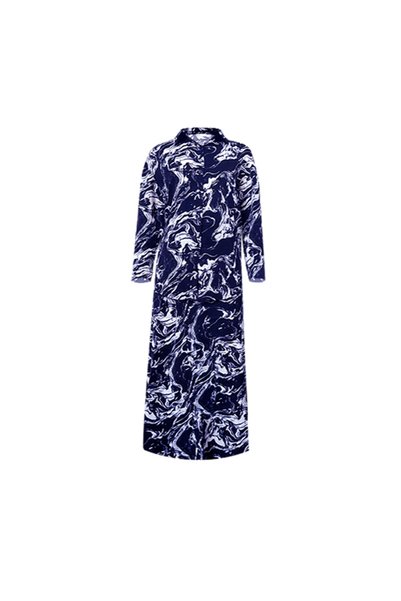 dorbe Women's Blue Tie Dye Shirt & Skirt Set