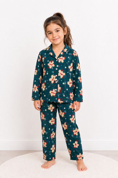 EKRKİDS Yılbaşı Kız Çocuk Pijama Takımı
