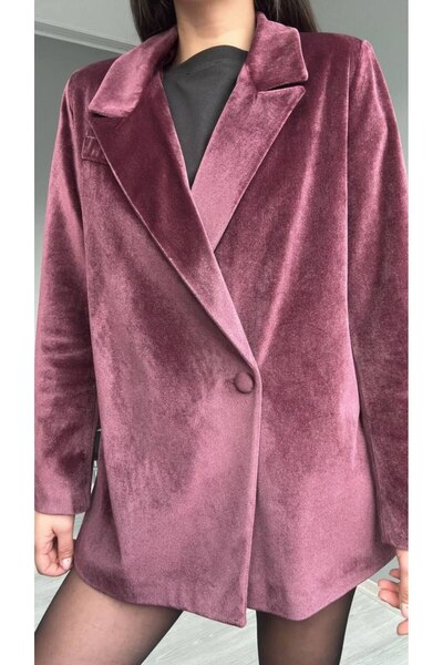 Butik Beyza Jakna od somota sa dvostrukim kragnom