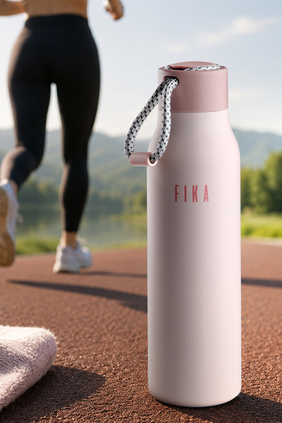 NEOFLAM Fika Rento Leak-Proof Screw Cap Wide Mouth Easy-To-Carry Steel Thermo...