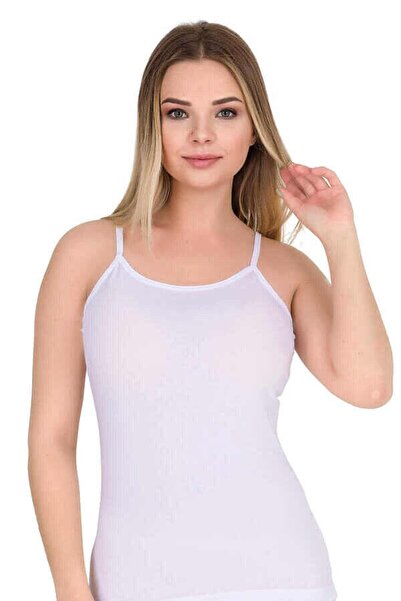 Zulu Ticaret 4 Pieces of White Color String Strap Undershirt