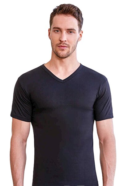 Zulu Ticaret Tutku-Men's 100% Cotton Short Sleeve V-Neck Undershirt |   1006 ...