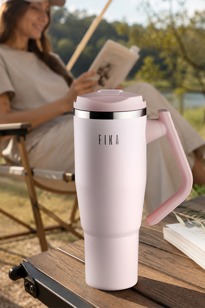 NEOFLAM Fika Lumi Patented Leak-Proof Steel Thermos with Rotating Handle 1200...