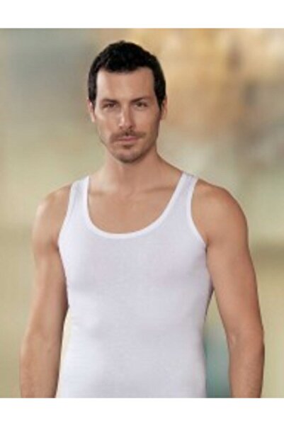 Zulu Ticaret Men's Lycra Wide Strap 6-Piece Cotton Sports Singlet