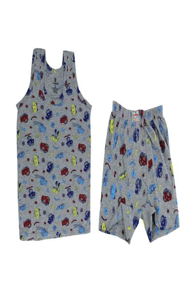 Zulu Ticaret Σετ 6 Πακέτο Boys Boxer Tank Top