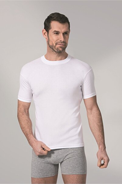Zulu Ticaret Pack of 3 Men's Undershirt Athlete Zero Round Neck Short Sleeve ...