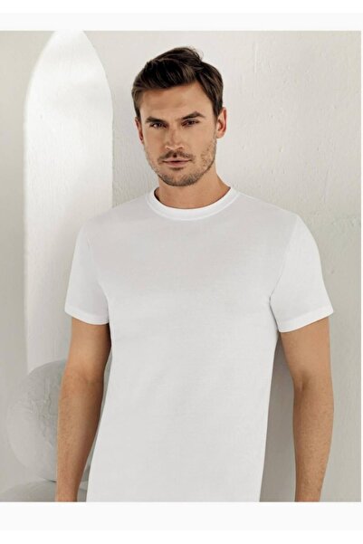 Zulu Ticaret Men's White Short Sleeve Undershirt m by New Season (10 Pieces E...