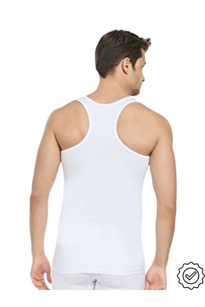Zulu Ticaret 3-Pack Men's Ribbed Lycra Sportsman Rambo Undershirt Tu2