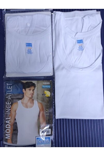 Zulu Ticaret Tutku-Men's White Modal Thin Undershirt