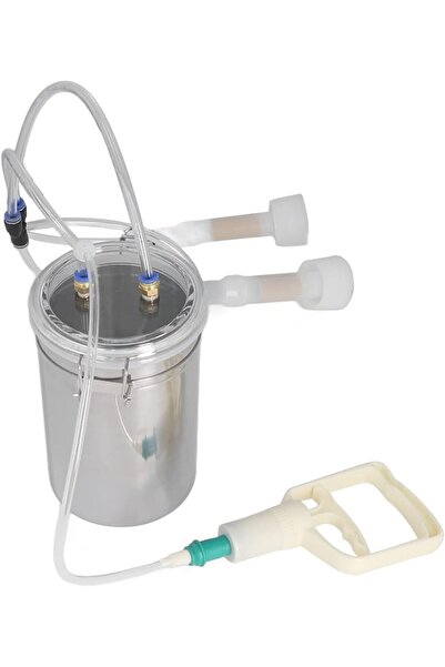 GENERAL 2L Manual Milking Machine Portable Milking Set Strong Suction Force w...
