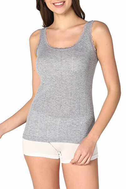 Zulu Ticaret Tutku-Women's Gray Undershirt Elf568Ber8049