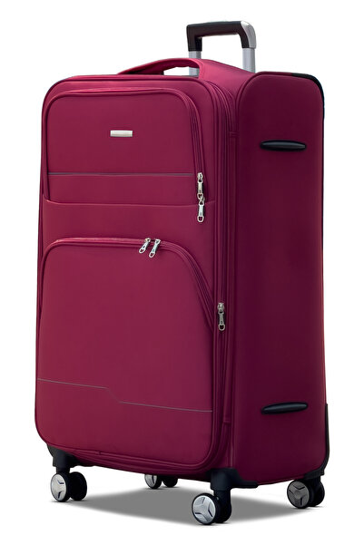 ZAAPPY Prestige Premium Nylon Expandable Large Checked 28 Inch (30-35kg) Lugg...