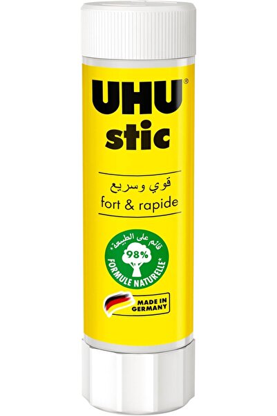 Uhu غراء مصنوع من مواد خام طبيعية على شكل معجون، لاصق قوي، شفاف، 40 جرام
