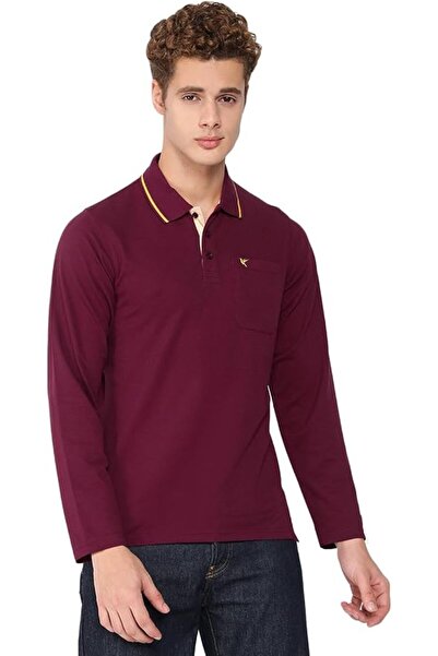 deniklo Dinclu Men's Regular Fit Long Sleeve Polo Collar T-Shirt in Bio-Tech ...