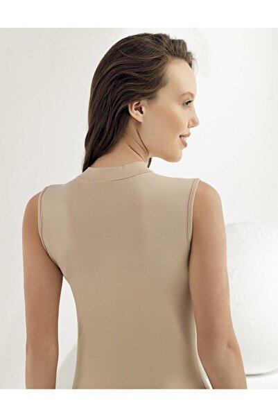 Zulu Ticaret 6-Piece Women's Lycra Sleeveless Turtleneck Undershirt
