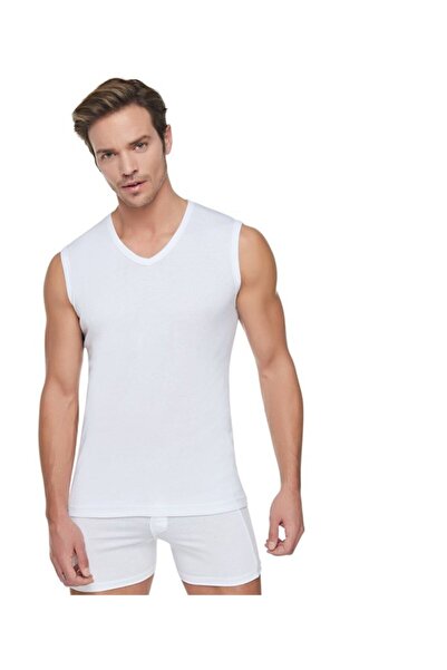 Zulu Ticaret Tutku-Men's V-Neck 3-Piece Japanese Sleeveless Undershirt - 0401