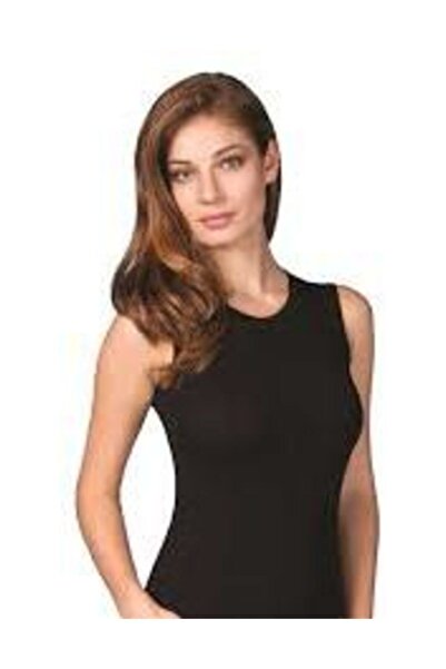 Zulu Ticaret Women's Sleeveless Undershirt 6 Pack Black