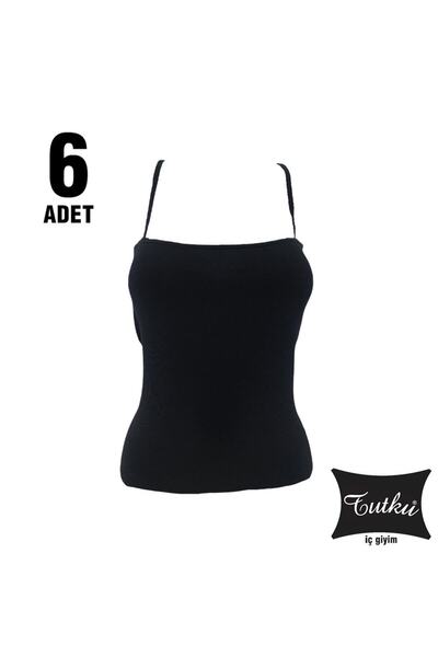Zulu Ticaret Elestan Rope Strap Camisole Athlete Set of 6