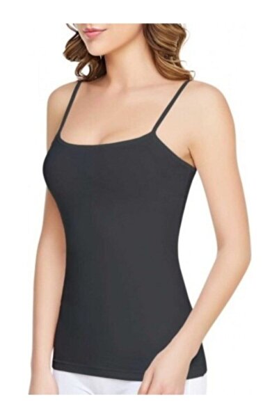 Zulu Ticaret 6-Piece Women's Rope Strap Ribbed Undershirt
